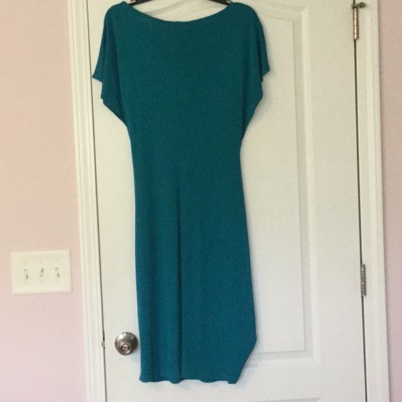 Dress made in Italy, teal color - Picture 4 of 8